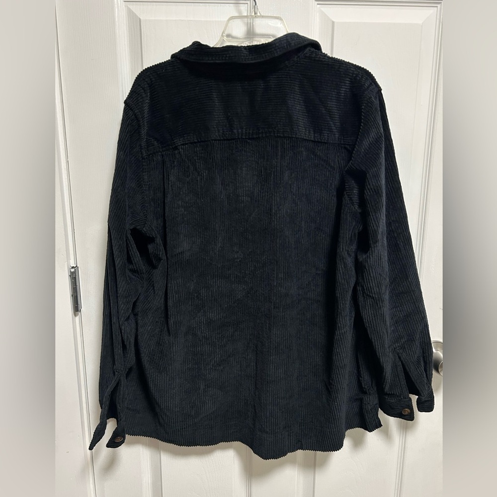 L.L. Bean Black comfort Corduroy relaxed Shirt long Sleeve - Picture 5 of 5